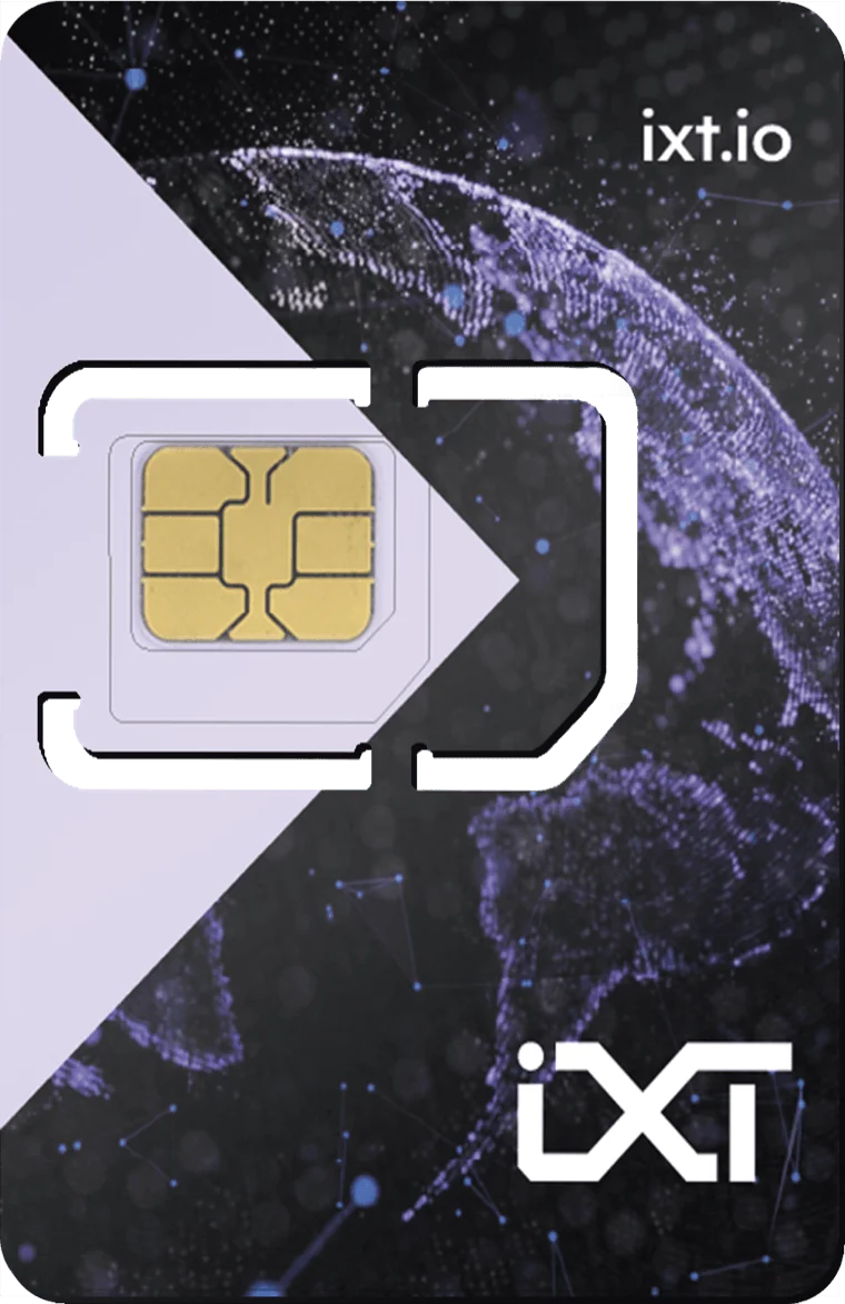 An IXT connectivity SIM product render